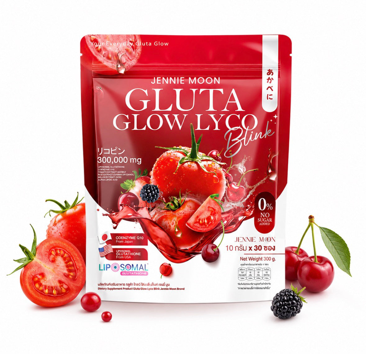 JENNIE MOON GLUTA GLOW LYCO BLINK 10G X 30 SACHETS