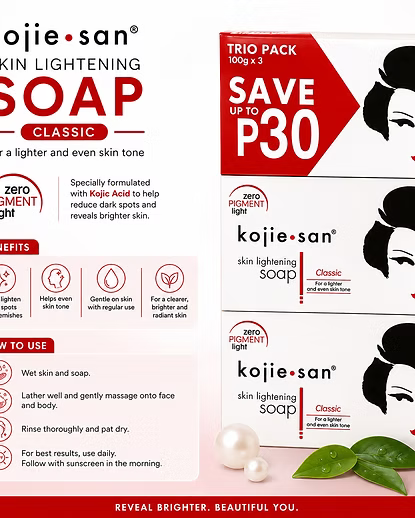 KOJIESAN SKIN LIGHTENING ACID SOAP 100GX3