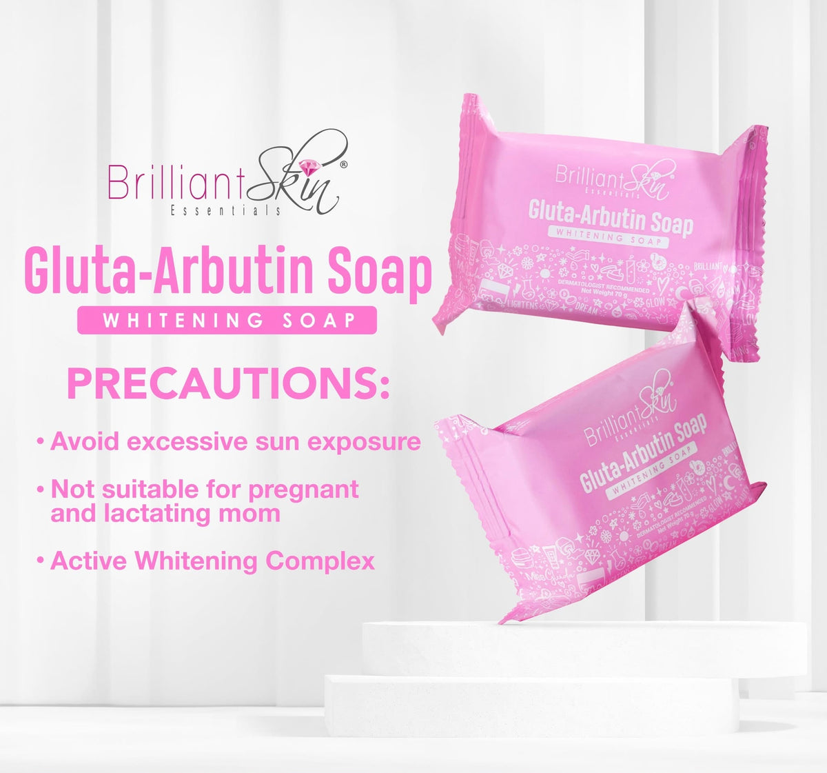 BRILLIANT SKIN WHITENING GLUTA-ARBUTIN SOAP 70G