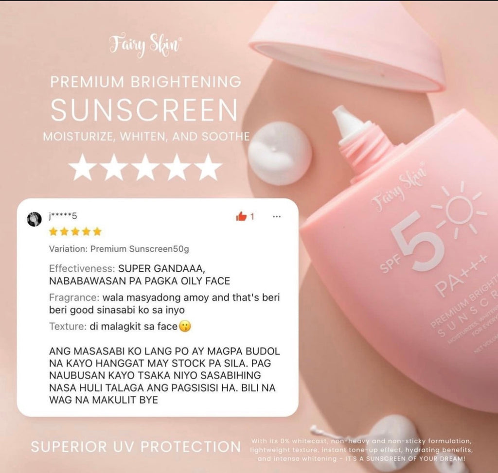 FAIRY SKIN PREMIUM BRIGHTENING SUNSCREEN 50G