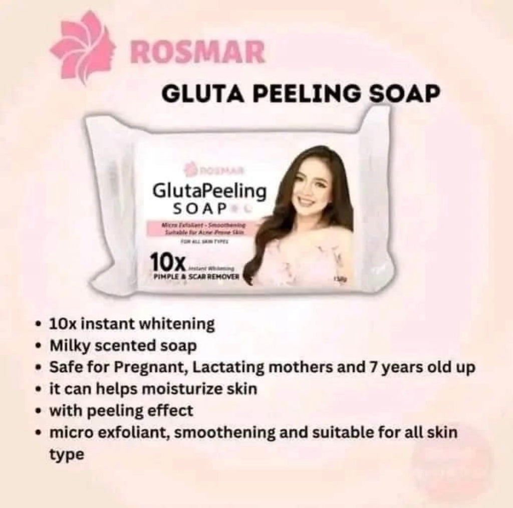 ROSMAR GLUTA PEELING SOAP 150G