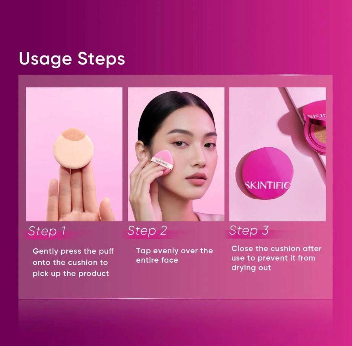 SKINTIFIC COVER GLOW PERFECT CUSHION FOUNDATION 11G