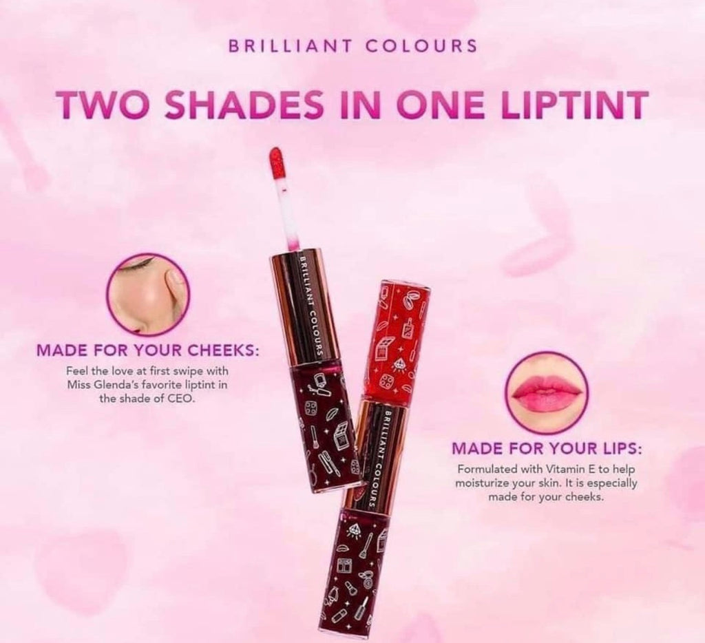 BRILLIANT COLOURS LIP & CHEEK TINT DUO  BLOOMING CEO SHADE 10ML