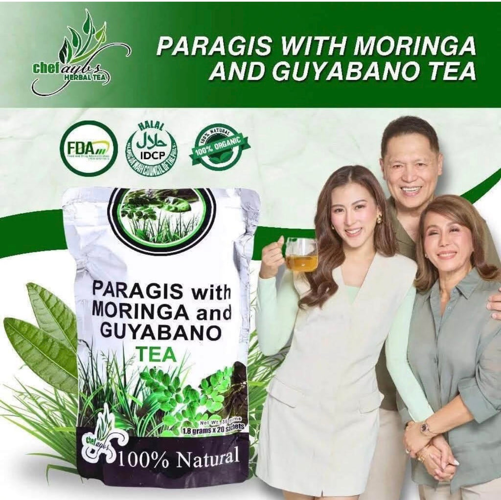 PARAGIS WITH MORINGA AND GUYABANO TEA 20 SACHETS