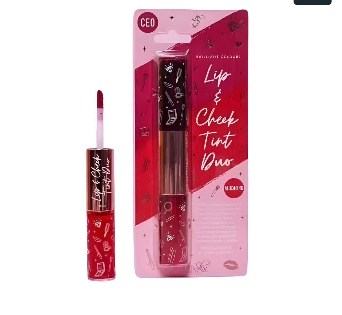 BRILLIANT COLOURS LIP & CHEEK TINT DUO  BLOOMING CEO SHADE 10ML