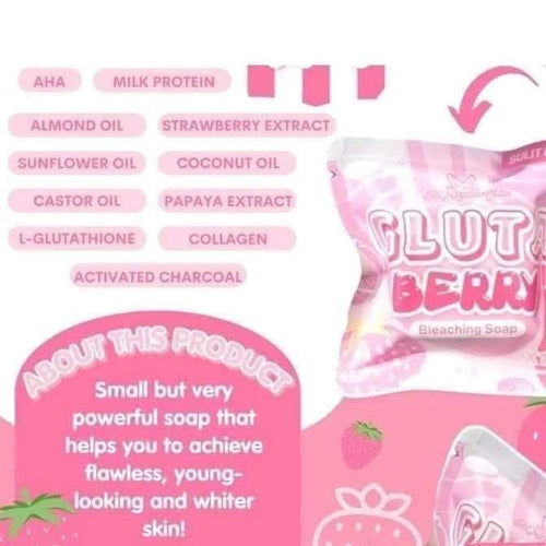 BELLA AMORE GLUTABERRY BLEACHING SOAP 50G