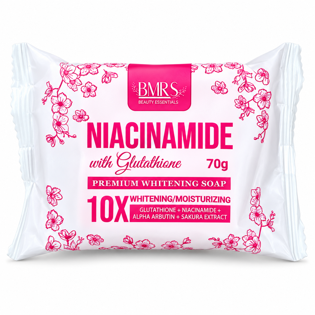 BMRS NIACINAMIDE PREMIUM WHITENING SOAP WITH GLUTATHIONE 70G