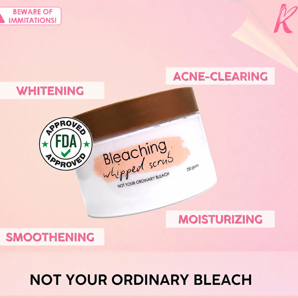 K BEAUTE BLEACHING WHIPPED SCRUB