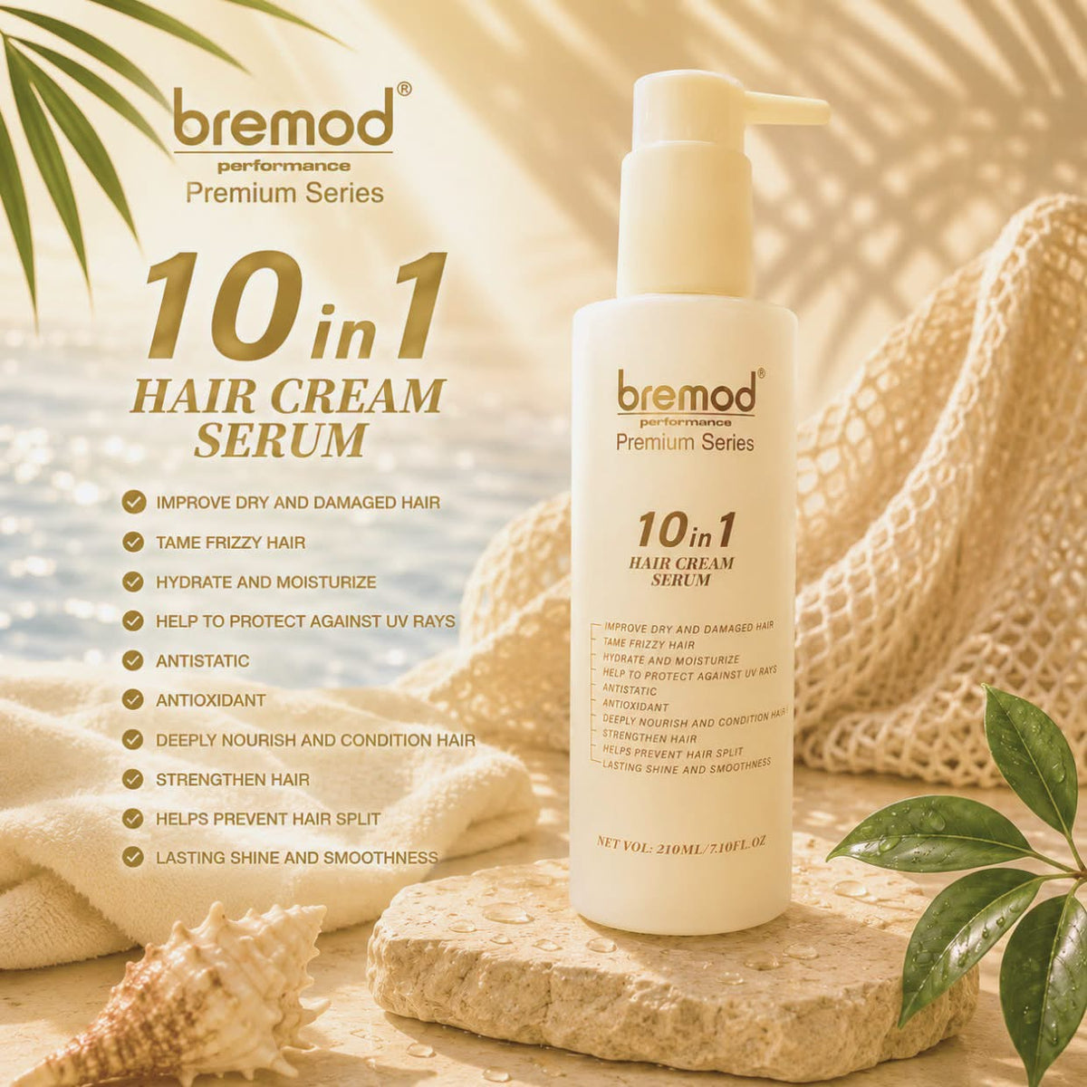 BREMOD 10-IN 1 HAIR SERUM 210ML