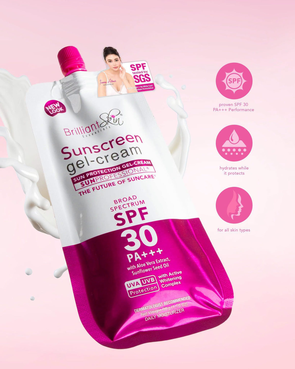 BRILLIANT CLASSIC SUNSCREEN GEL CREAM 50G