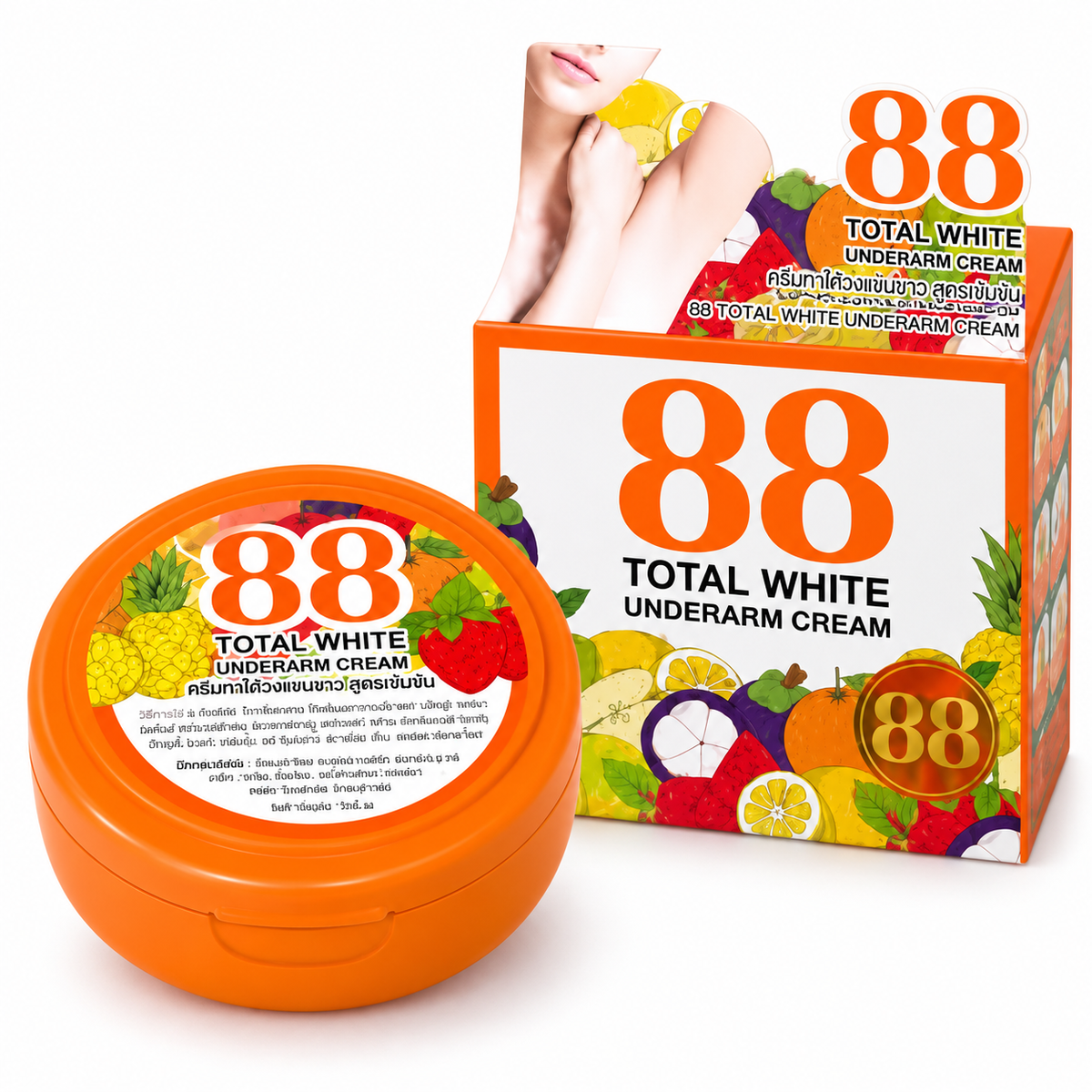 88 TOTAL WHITE UNDERARM CREAM 35G