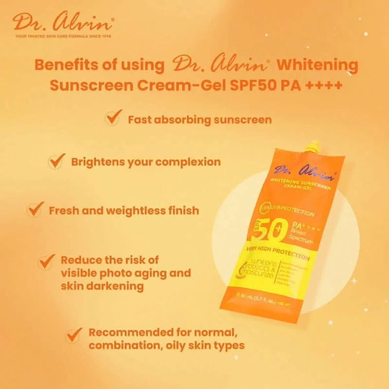DR ALVIN SUNSCREEN GEL CREAM 50ML