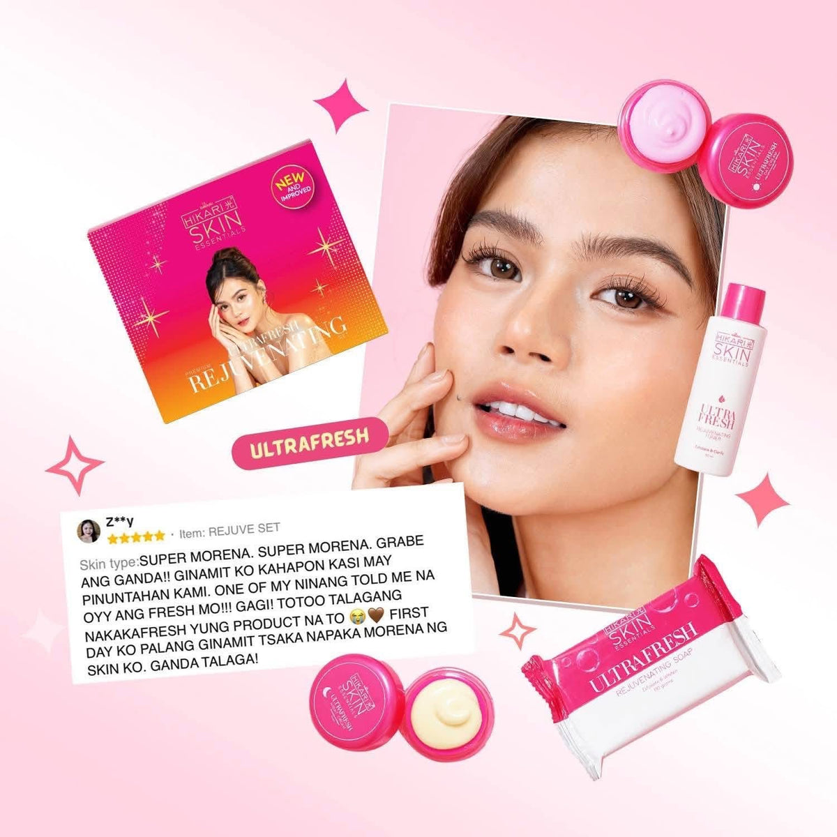 HIKARI SKIN ESSENTIALS ULTRA FRESH REJUVENATING SET