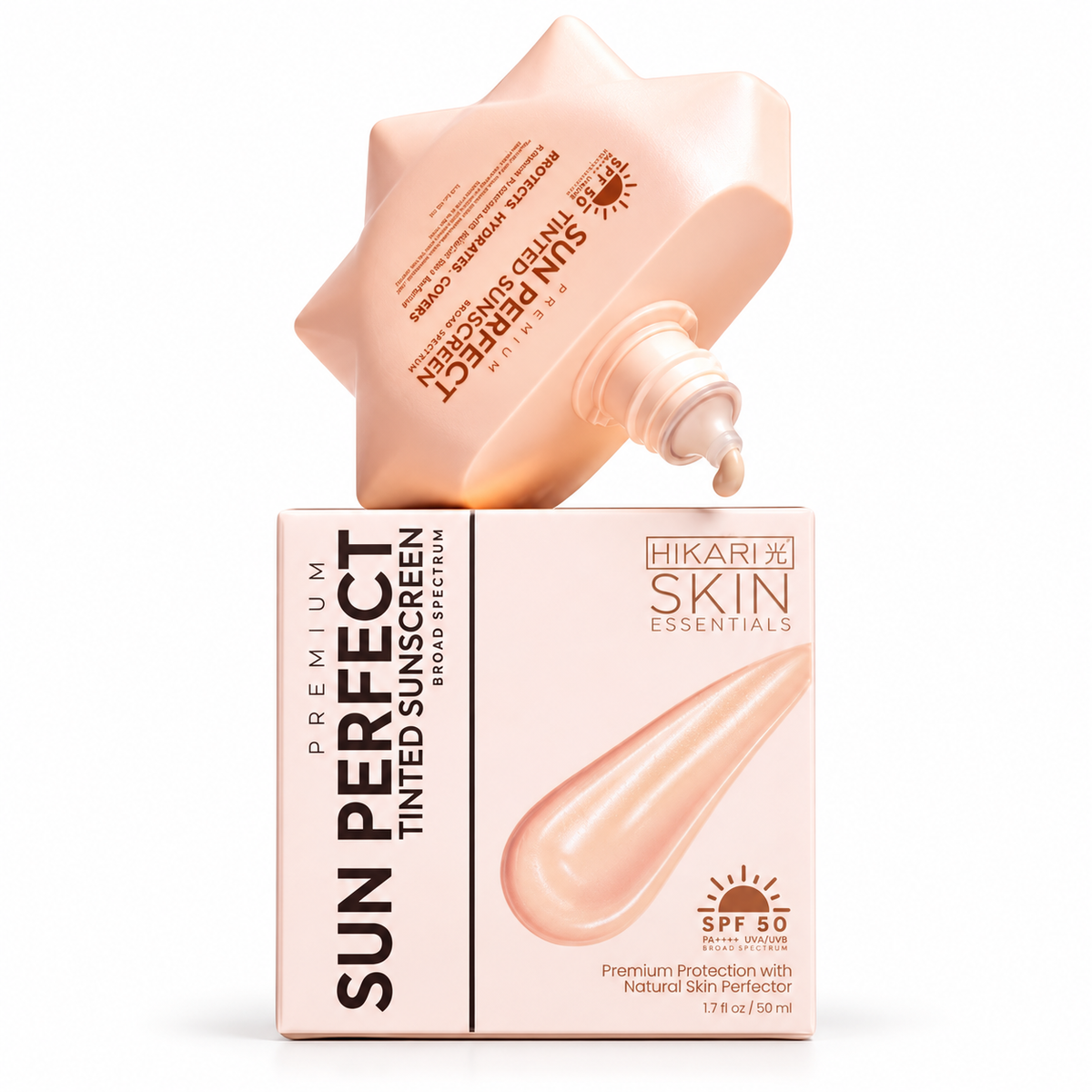 HIKARI SKIN ESSENTIALS SUN PERFECT TINTED SUNSCREEN SPF50 PA++++