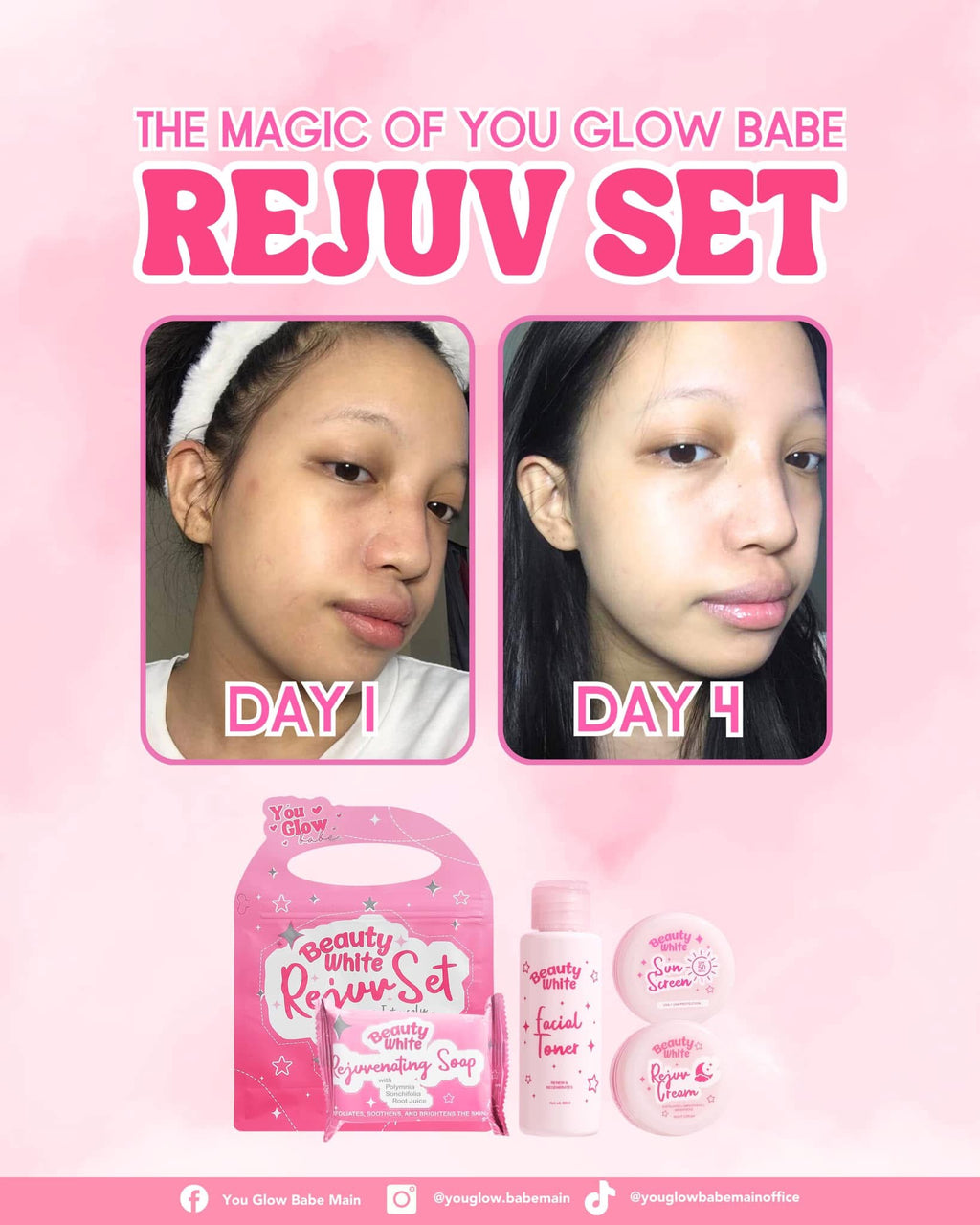 YOU GLOW BABE BEAUTY WHITE REJUV SET