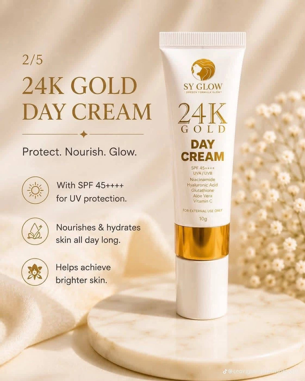 SY GLOW 24K GOLD RESORCINOL REJUVENATING SET