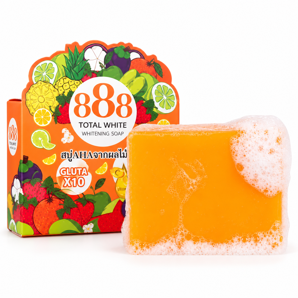 888 TOTAL WHITE WHITENING SOAP 80G