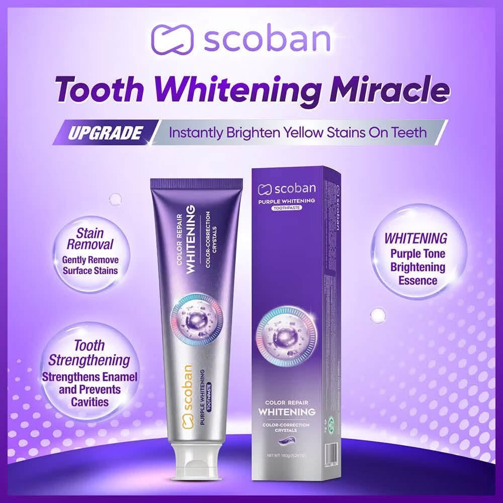 SCOBAN COLOR REPAIR WHITENING TOOTHPASTE 150G