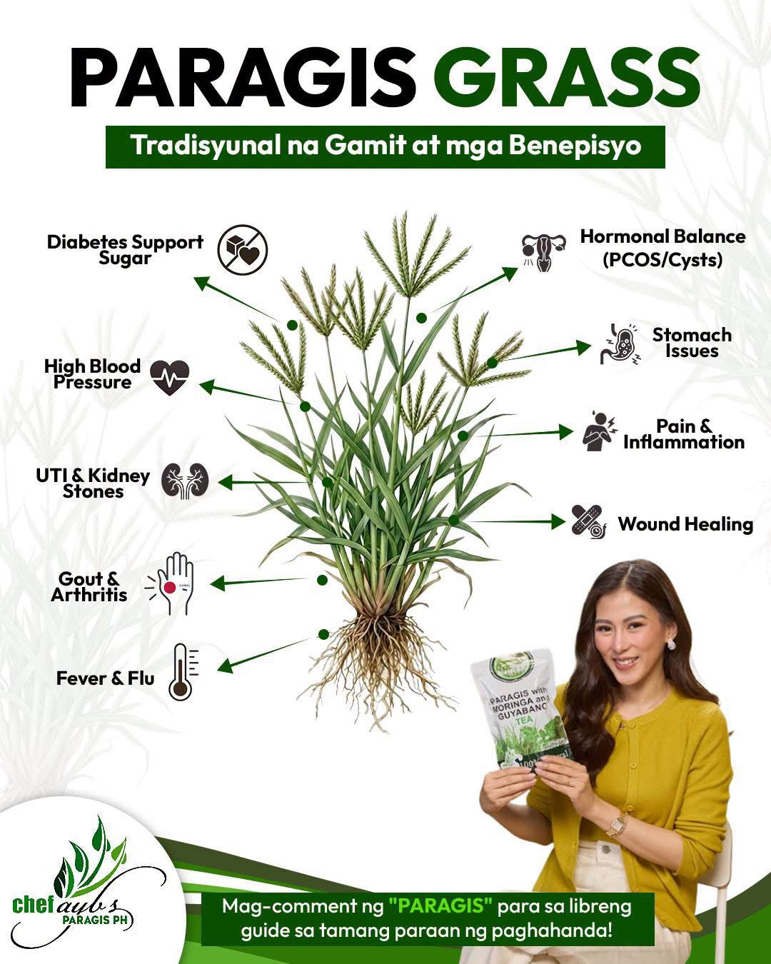 PARAGIS WITH MORINGA AND GUYABANO TEA 20 SACHETS
